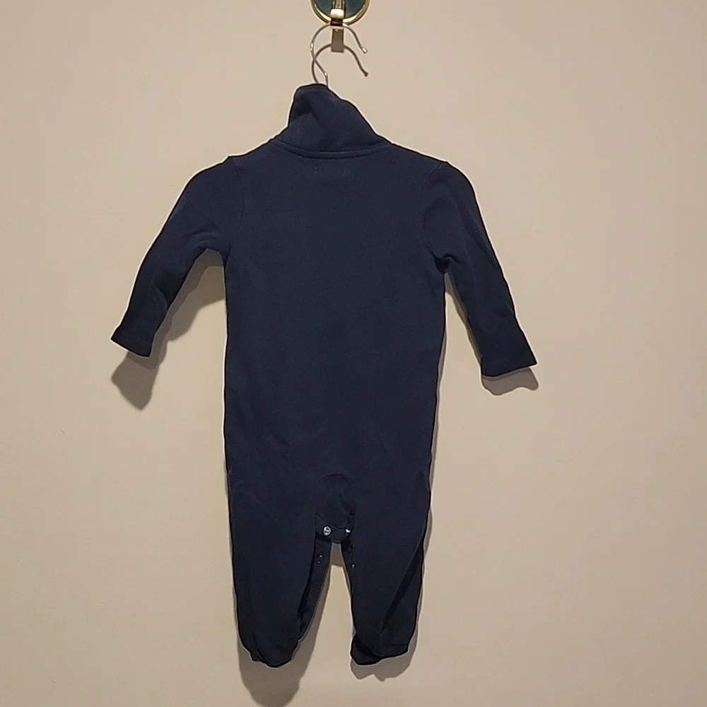 Chaps Navy Blue One piece Size 6 months outfit pajamas Romper Dressy